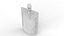 3D model Blank Pouch Bag With Corner and Top Spout Lid Mock Up