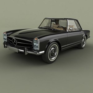 1969 mercedes 280sl 3D model