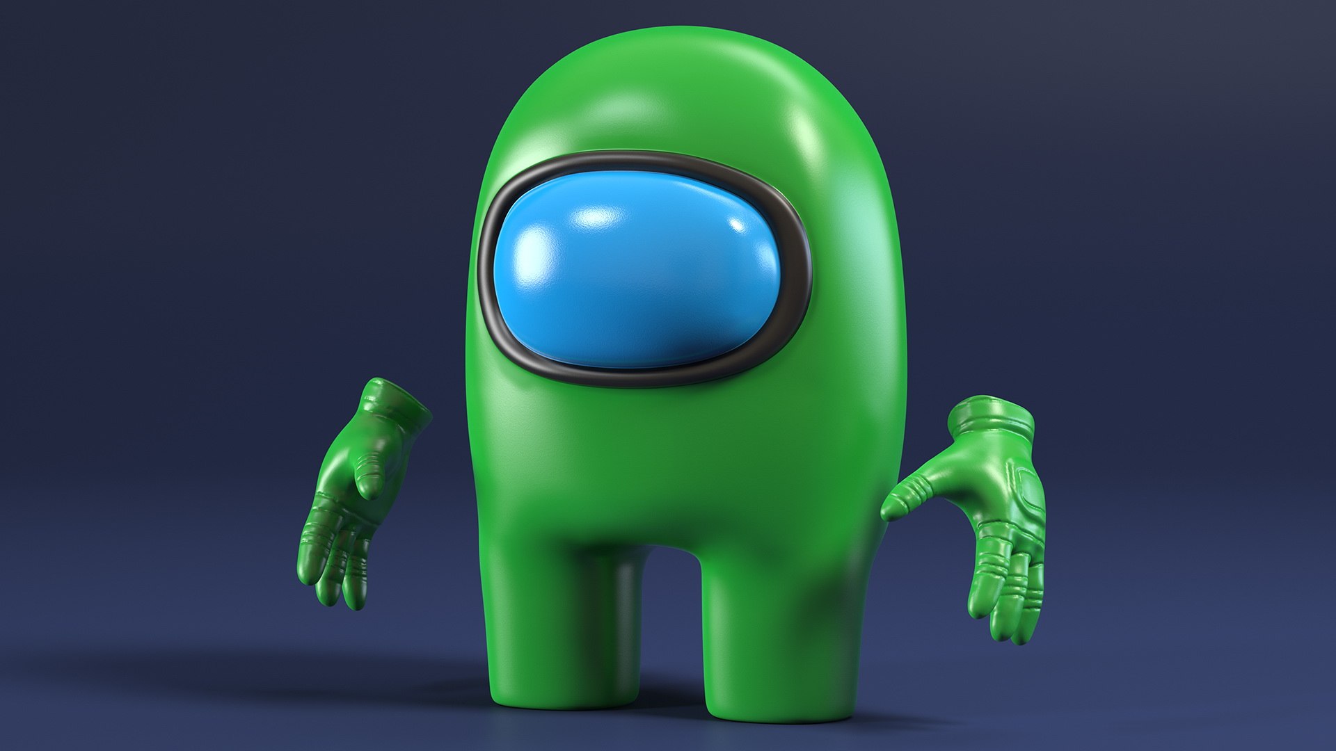 Among Us Green Character 3d - Turbosquid 2003845