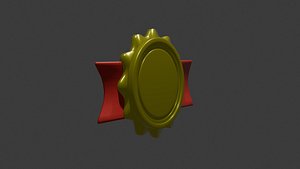 3D medal icon 3 model