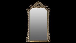 3D model French 19th Century Louis XVI Style Giltwood Classical Mirror 3D model