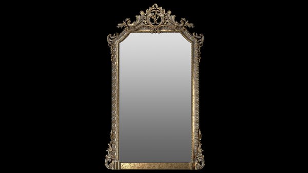3D model French 19th Century Louis XVI Style Giltwood Classical Mirror 3D  model - TurboSquid 1860815