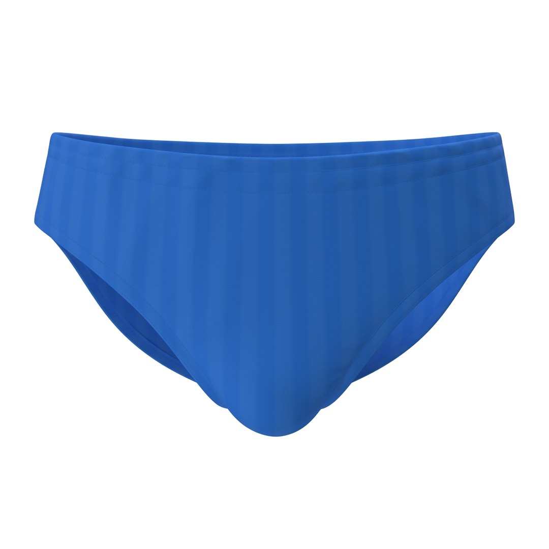 Mens Bathing Suit Blue 3d Model