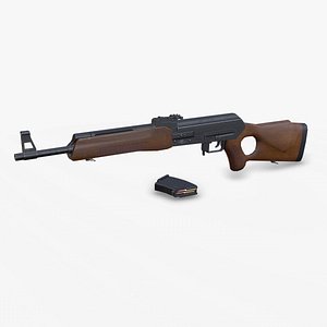 3D Vepr SOK 94 Semi-automatic Hunting Carbine Low-poly PBR
