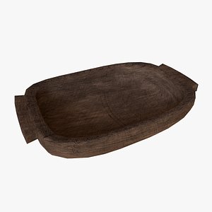 Wooden Plate 3D model