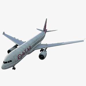 Jet Airliner Airbus A330-200 Qatar