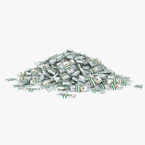100 Dollar Bill Stack Pile