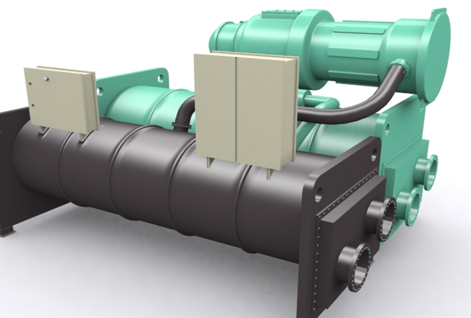 Centrifugal Chiller 3d 3ds