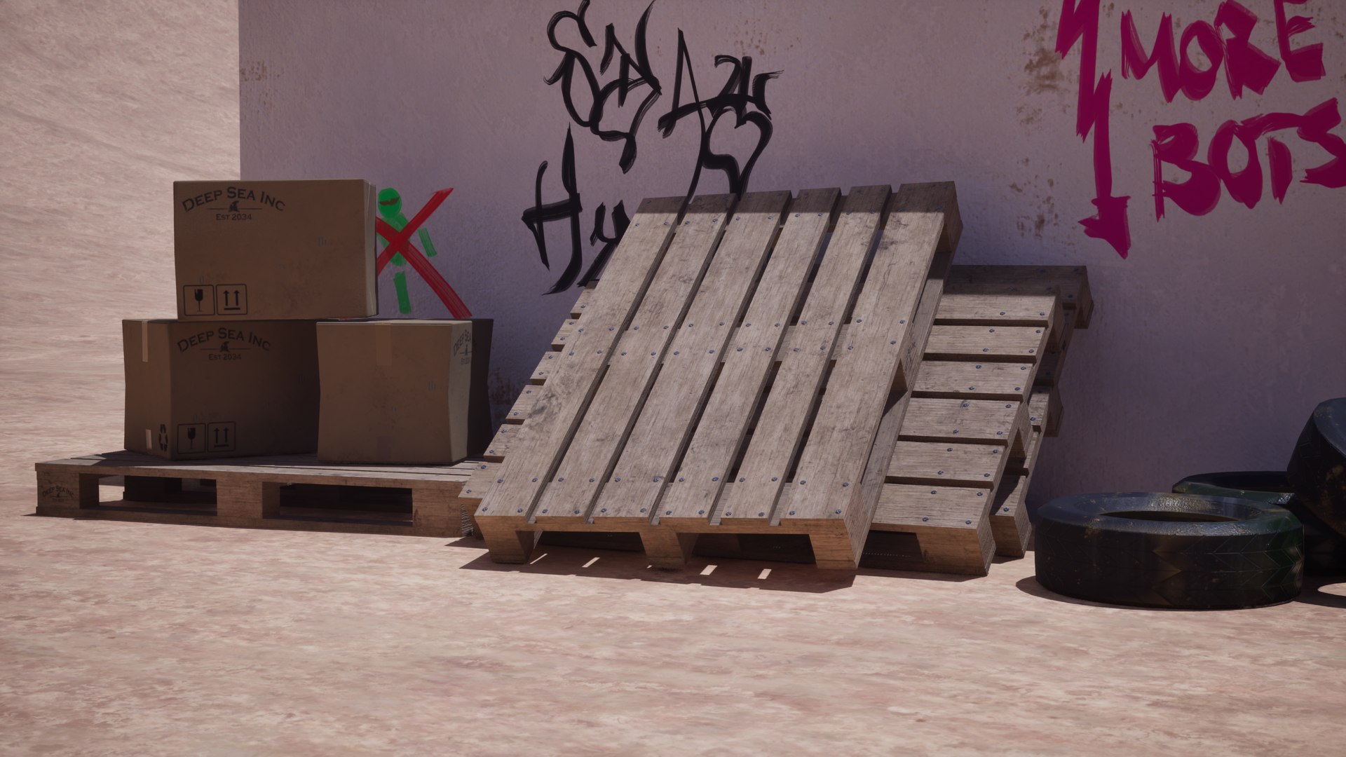 3D Wooden Pallet https://p.turbosquid.com/ts-thumb/ma/Evyhxg/oX/highresscreenshot00004/png/1730411311/1920x1080/fit_q87/326f5d11cd933b28024f0703112a650875c88538/highresscreenshot00004.jpg