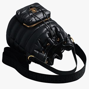 3D Kilia Bucket Bag Black Pose 03 model