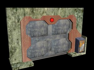 mechanical door 3d model