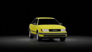 Audi 100 sedan 1991 3D model