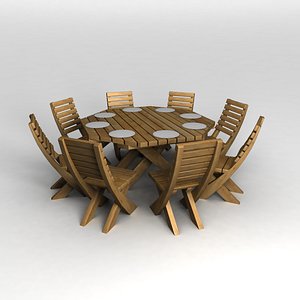 Octogon Patio Table