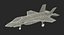 3D stealth multirole fighter lightning model