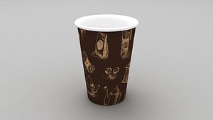 Paper Cup 3D model