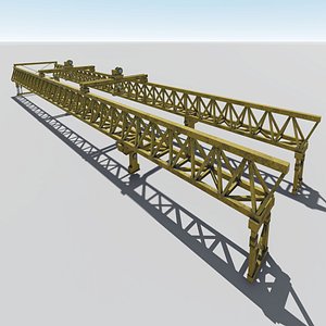 3D launching gantry model