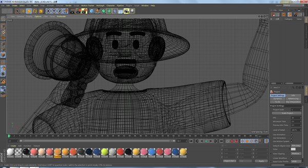 C4D Cartoon guide 3D model - TurboSquid 2039354