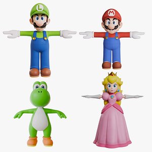 Mini Collection Super Mario Bros 3D model