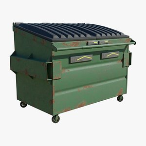 Cyberpunk Garbage Dumpster 3D model