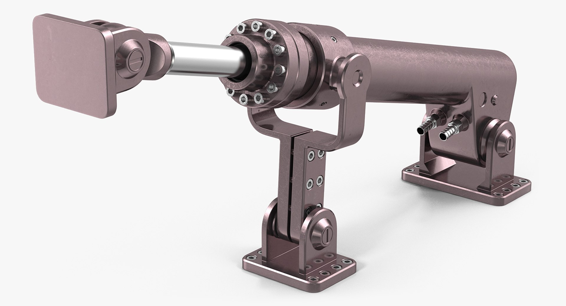 Anodized Hydraulic Cylinder 8 3D model preview