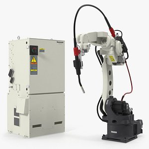 Welding Robot Panasonic TM1400 with Power Supply 3D Model