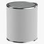 Paint Can Size 03 White Clean and Generic Label