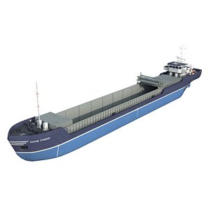 combi coaster general cargo ship model