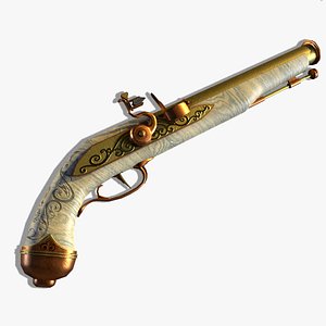 Flintlock Pistol 3D model