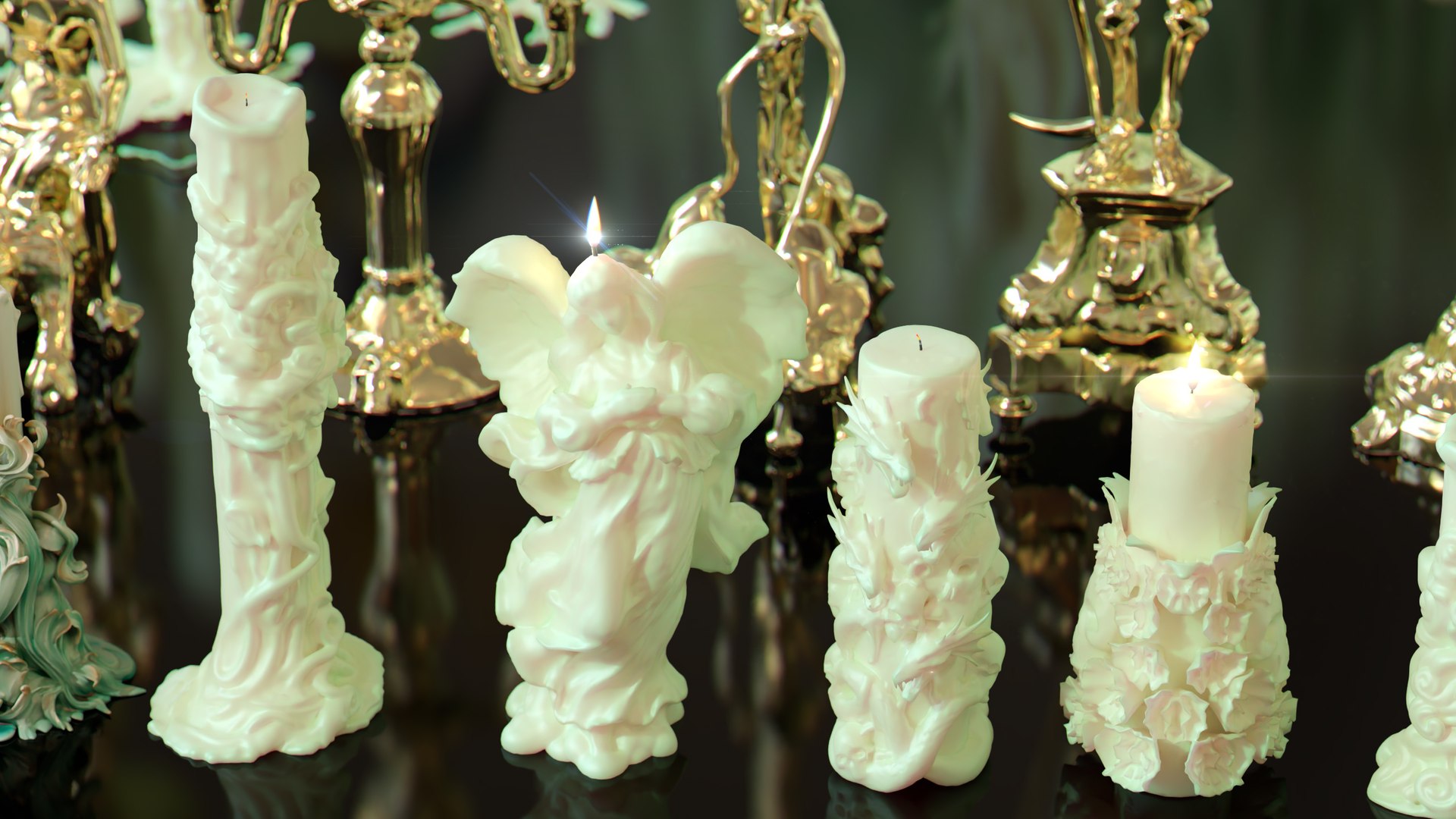 Ornate Candles CandleHolders and Wax Sculptures - 133 Models Set 3D https://p.turbosquid.com/ts-thumb/ma/u2WKF9/gV/050000000/jpg/1767293449/1920x1080/fit_q87/9af2a85fb7a0c047ee9a732fb1850a1ced3904fe/050000000.jpg