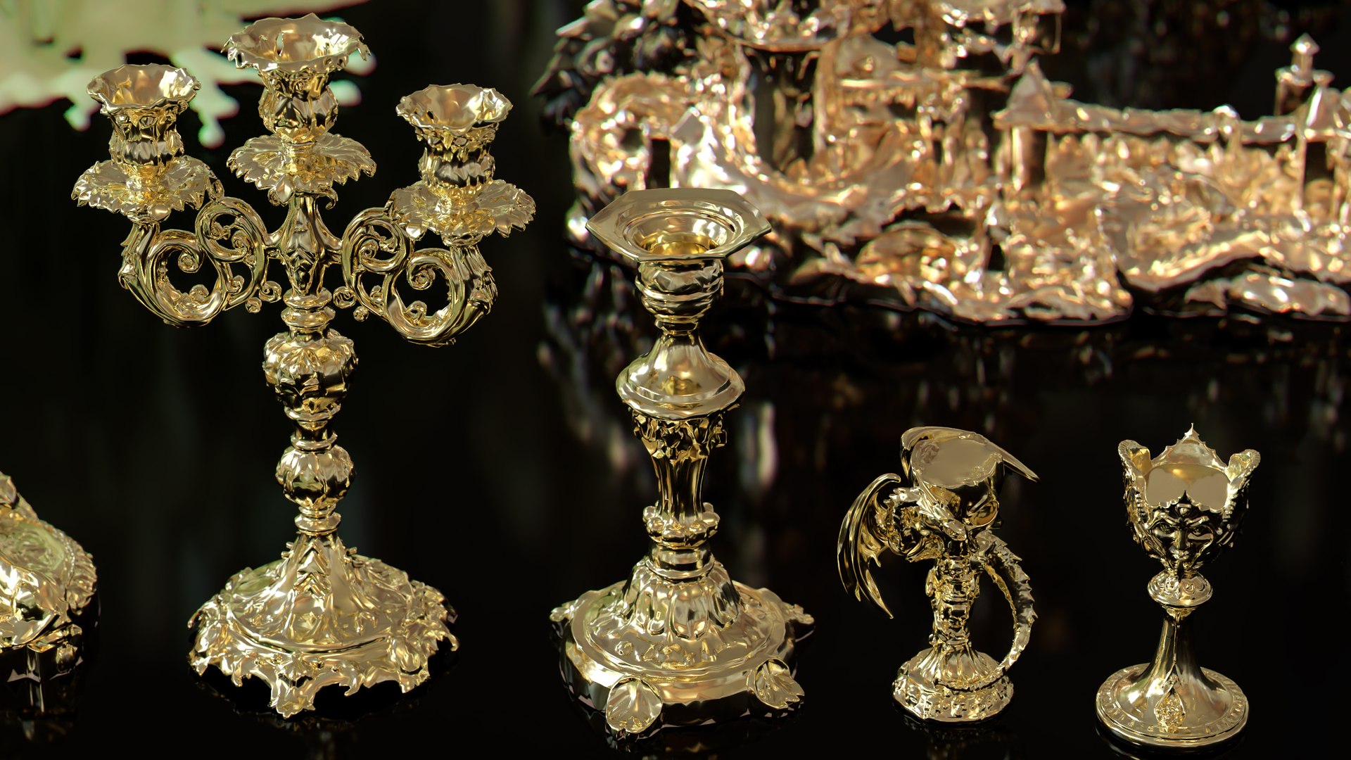 Ornate Candles CandleHolders and Wax Sculptures - 133 Models Set 3D https://p.turbosquid.com/ts-thumb/ma/u2WKF9/vX/09/jpg/1767293452/1920x1080/fit_q87/fd10bc0a9ad53d518798ccb2cec07b21fecdf9ea/09.jpg