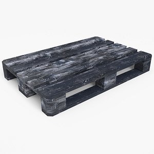 Wood Pallet Dark Painted - PBR