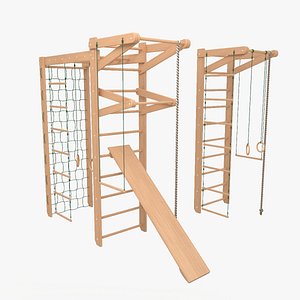 3D Kids corner and sport corona model