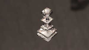 3D Pawn Chess Piece model