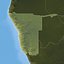 Namibia Map - 29K Realistic Satellite Terrain - Elevation