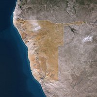 Namibia Map - 29K Realistic Satellite Terrain - Elevation