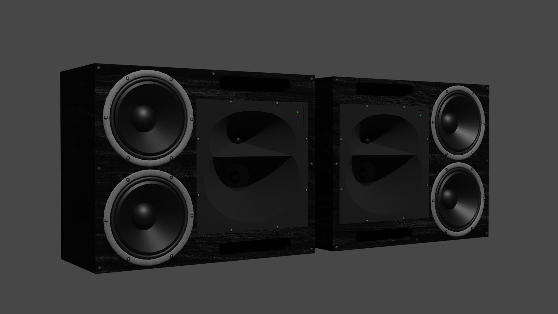 Studio Monitor Speakers 3D TurboSquid 2028205