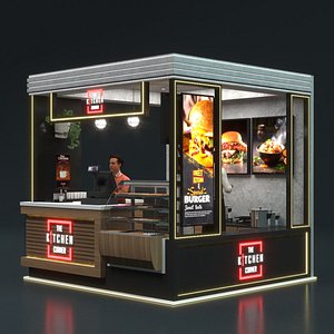 Restaurant Food Stall 3D
