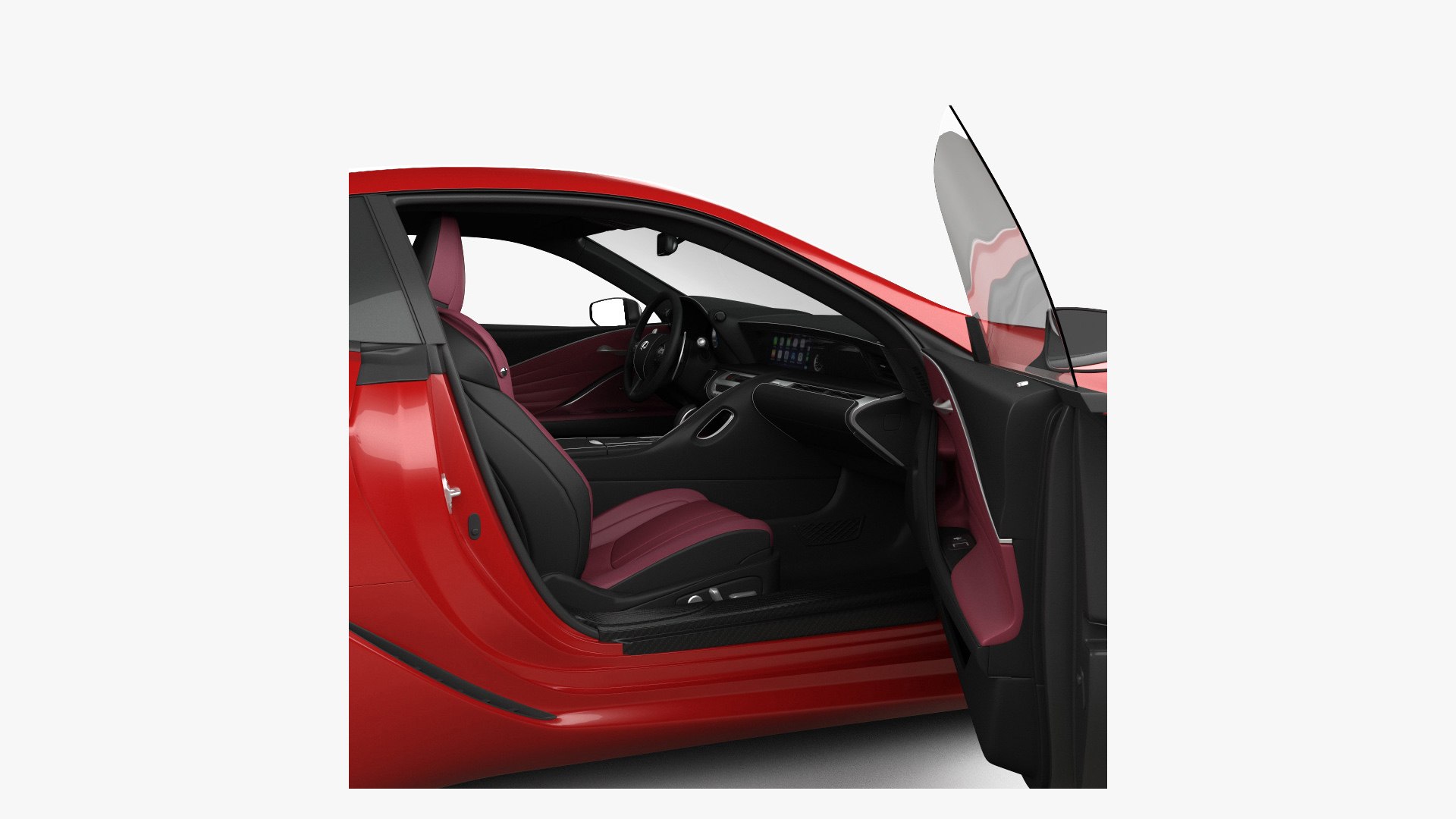 3D Lexus LC 500 with HQ interior 2017 - TurboSquid 2134761
