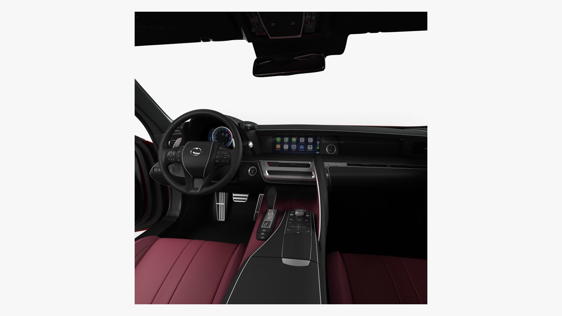 3D Lexus LC 500 with HQ interior 2017 - TurboSquid 2134761
