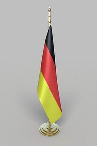 flag germany office 3d model