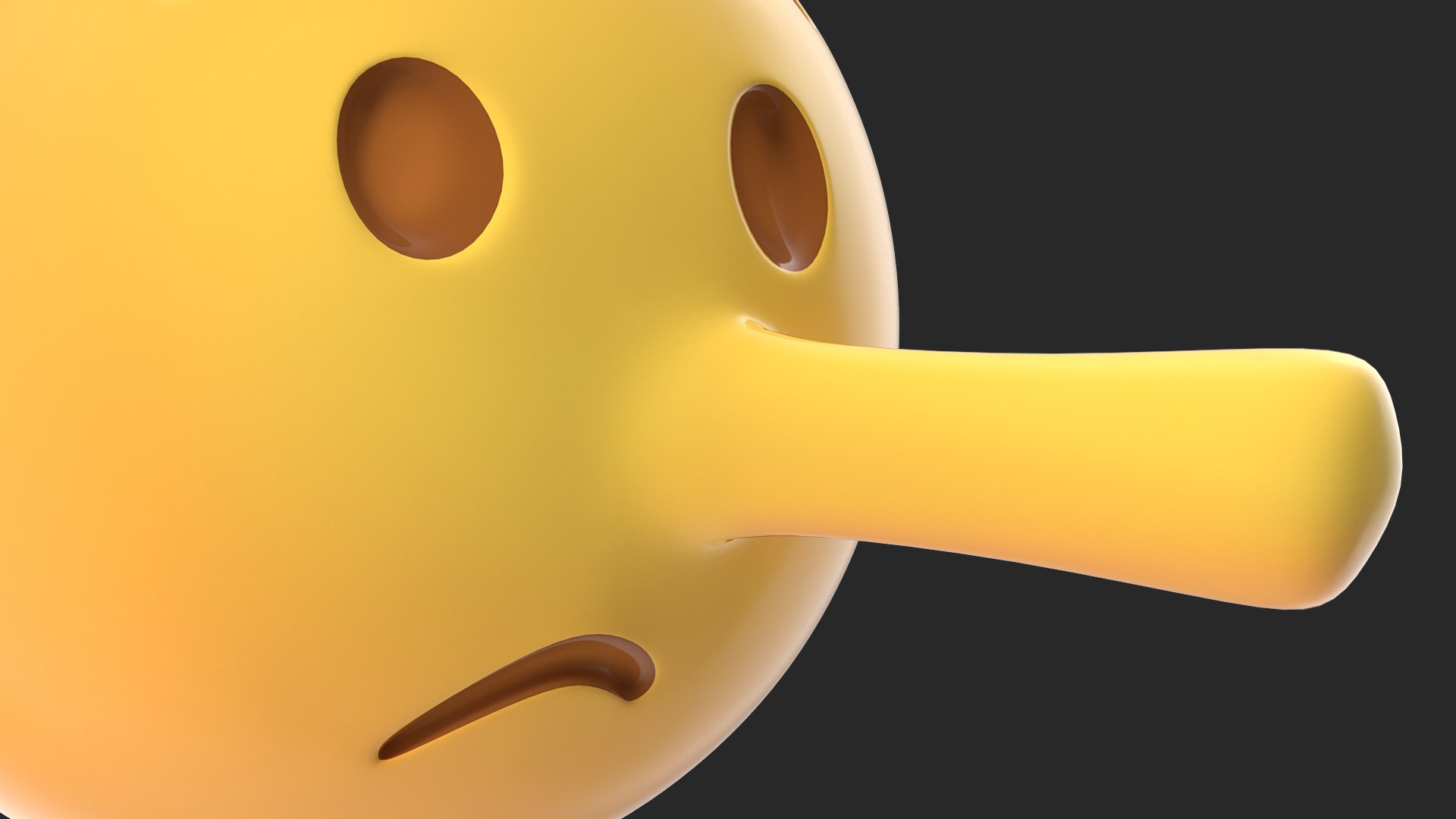 Lying face emoji 3D model - TurboSquid 1533407