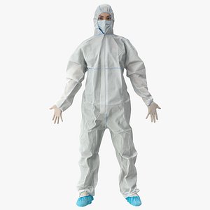 3D Elizabeth Uniform Medical 02 A Pose 02 model