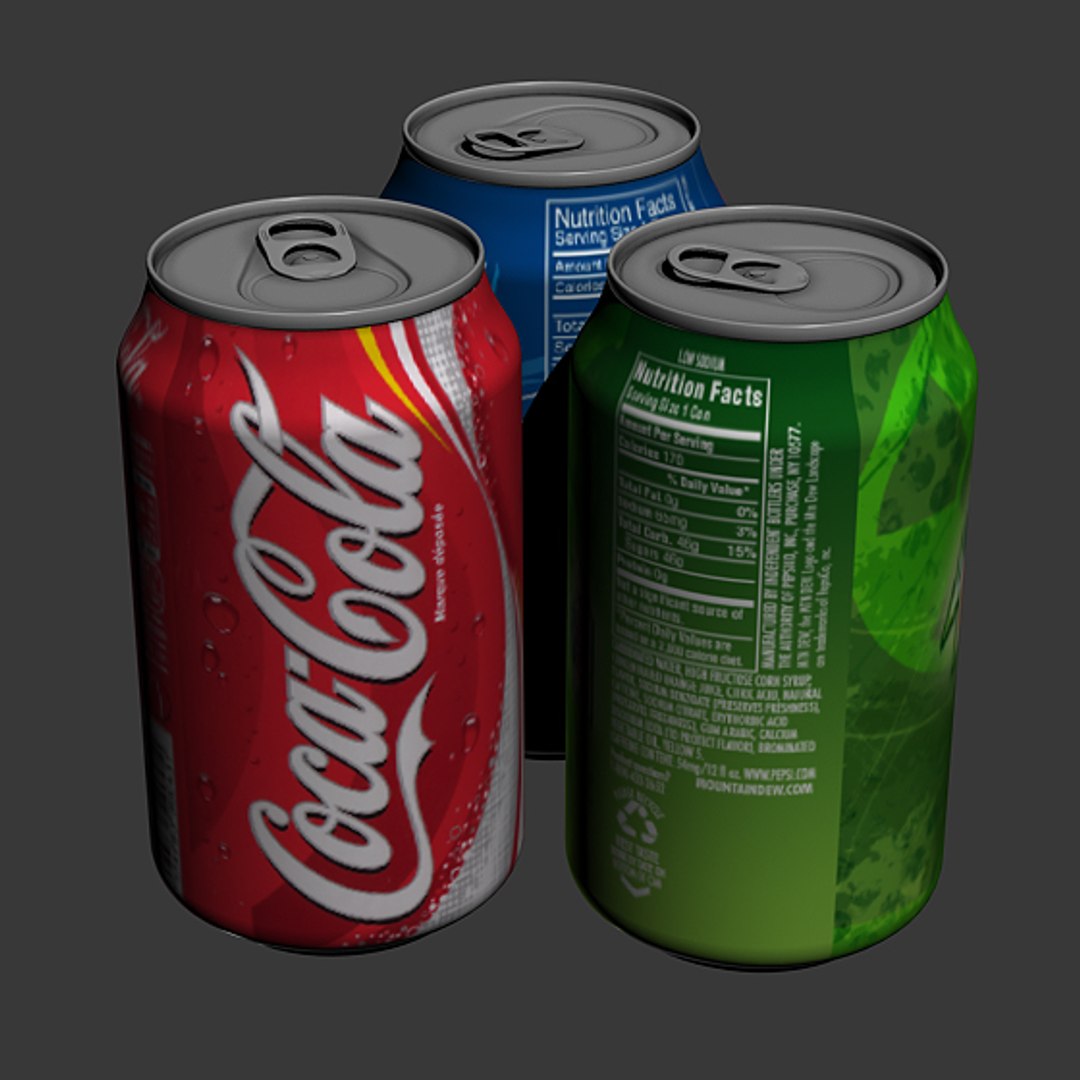 3d Drink Cans