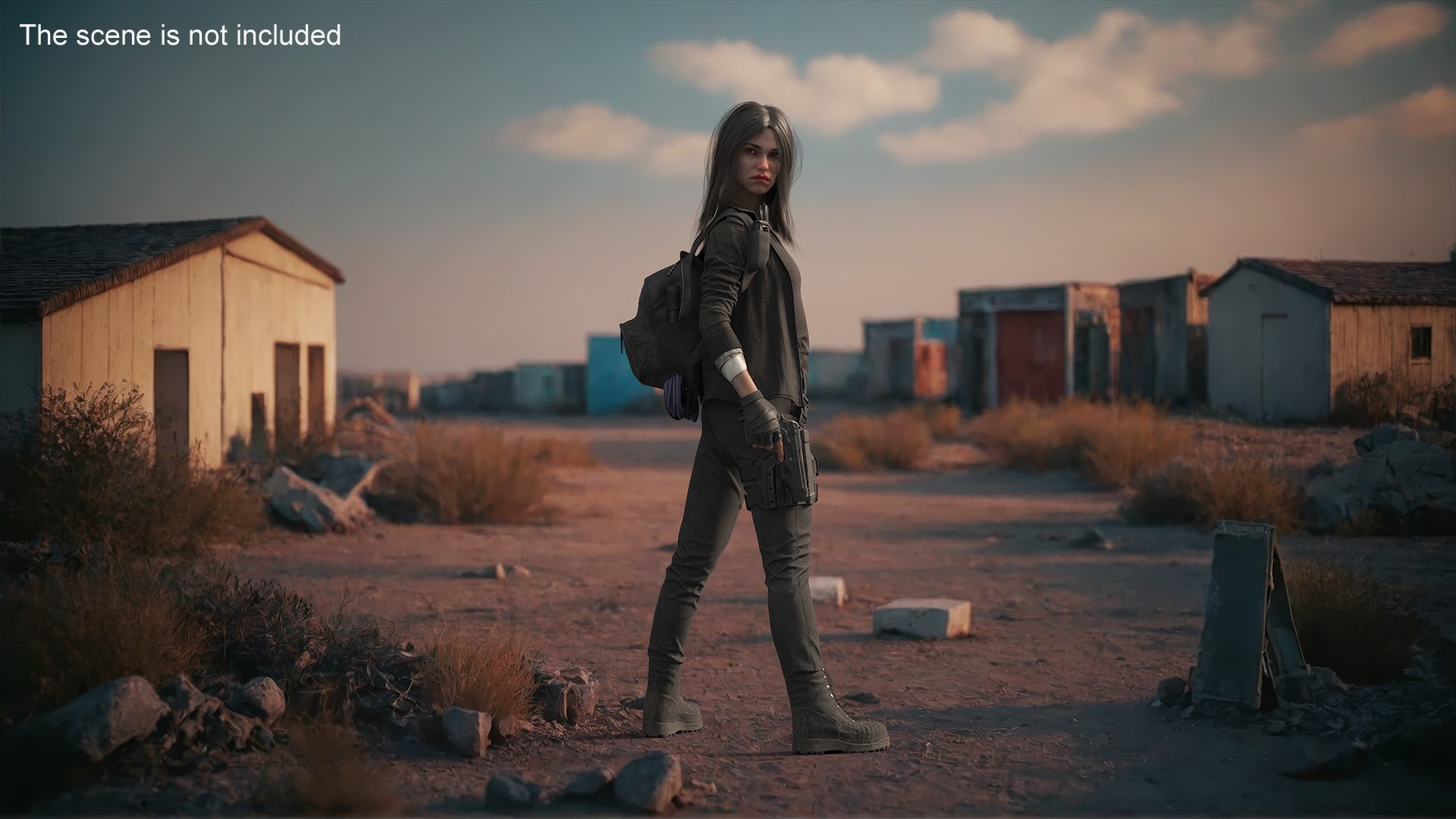 Young Female Tactical Agent Looking Back 3D Model - TurboSquid 2326893