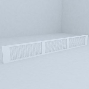 fence railing 3d max