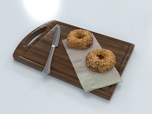 donuts wood board model