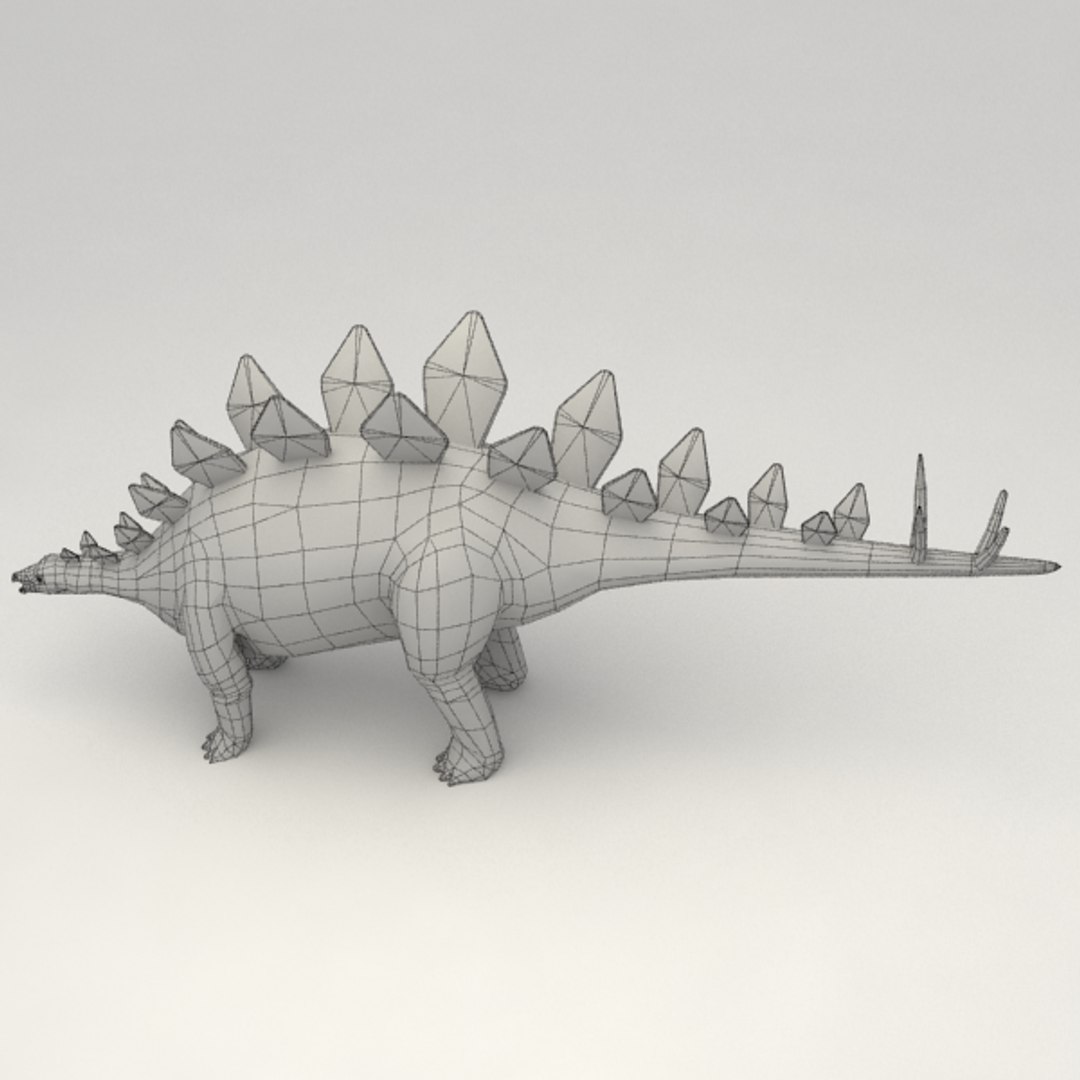 stegosaurus rigged 3d model