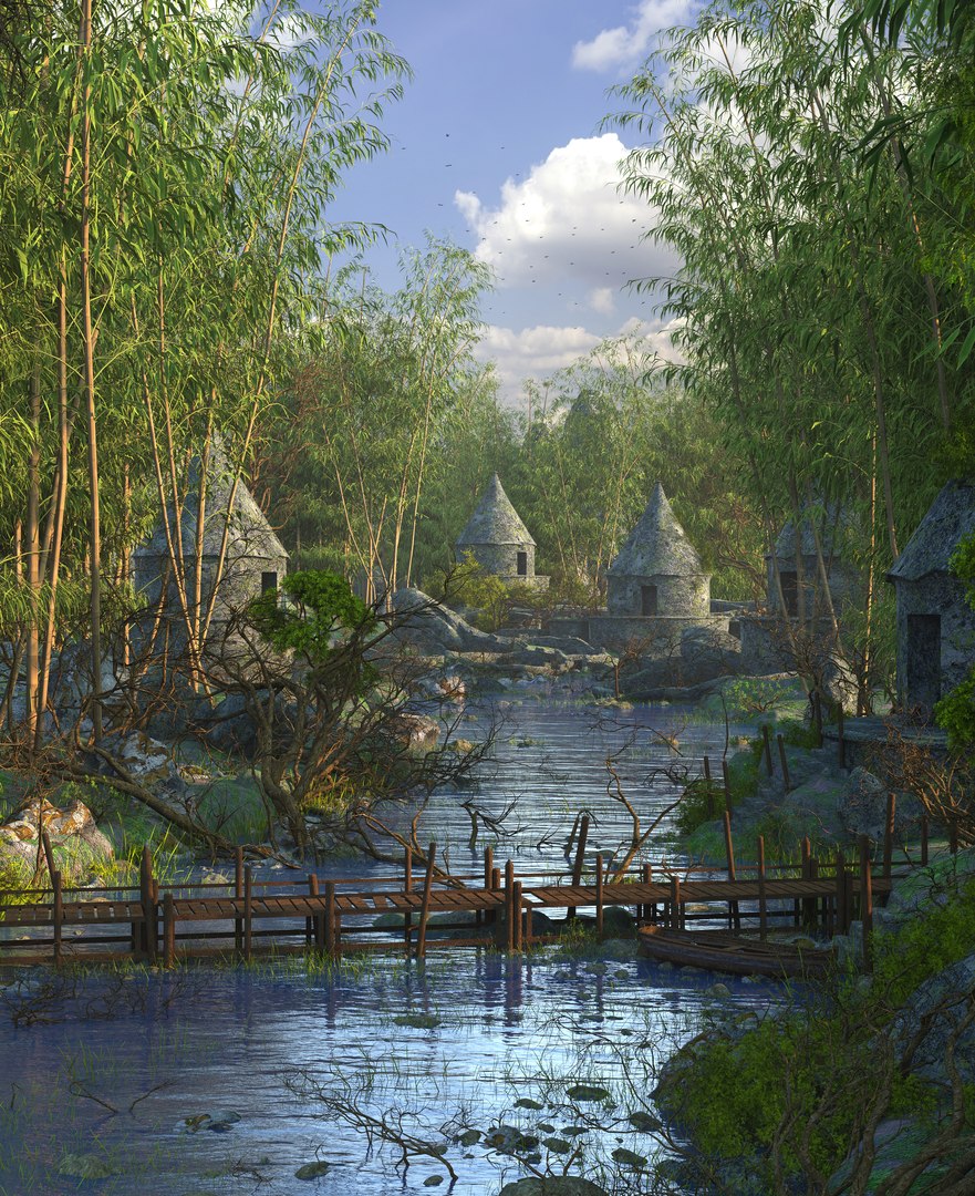 Jungle Lost Town Environment 3D https://p.turbosquid.com/ts-thumb/mb/fGeOUR/zk/bamboo11/jpg/1637684765/1920x1080/fit_q87/77a1cfc4c354d612b92a5a45bc0e2749da30a720/bamboo11.jpg