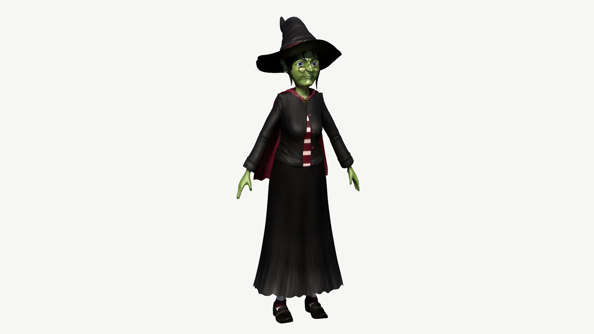 3d Cartoon Witch