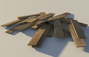 wood planks 3d 3ds